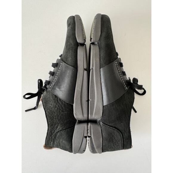 Clarks Trigenic Women's Black Suede Lace-Up Sneakers Size 7.5M Comfort Casual - Picture 7 of 8